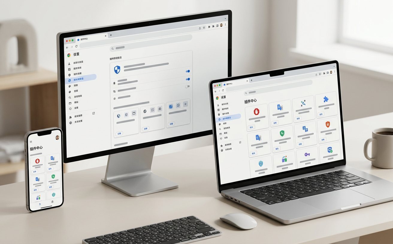 谷歌浏览器扩展程序安全管理界面
