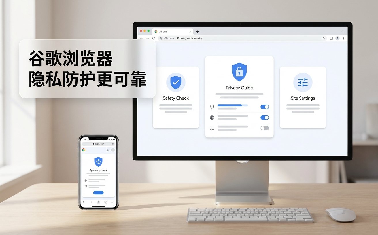 谷歌浏览器隐私保护与安全设置界面
